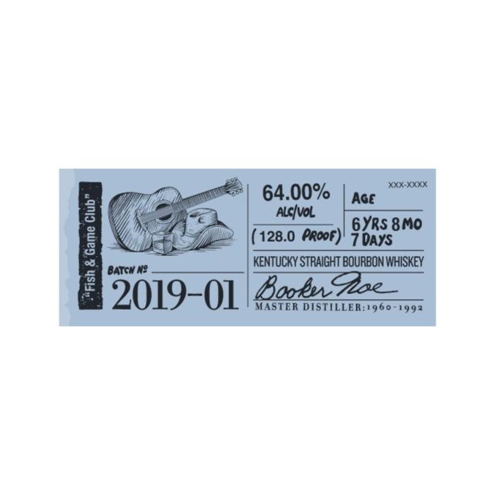 Booker's Bourbon 2019-01 “Fish & Game Club”