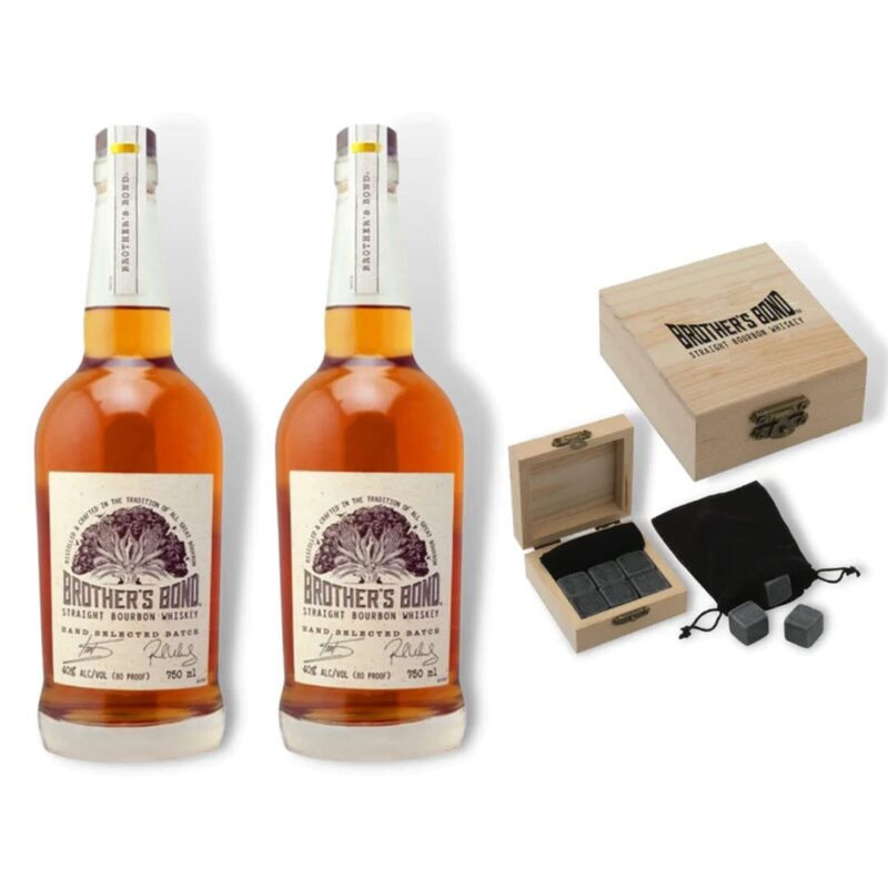 Brother's Bond Bourbon Bundle with Brother's Bond Whiskey Stones