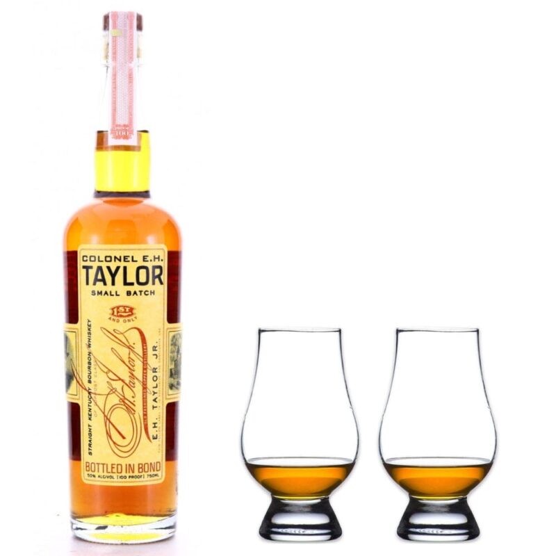 Colonel E.H. Taylor, Jr. Small Batch Bourbon & Glencairn Whiskey Glass Set