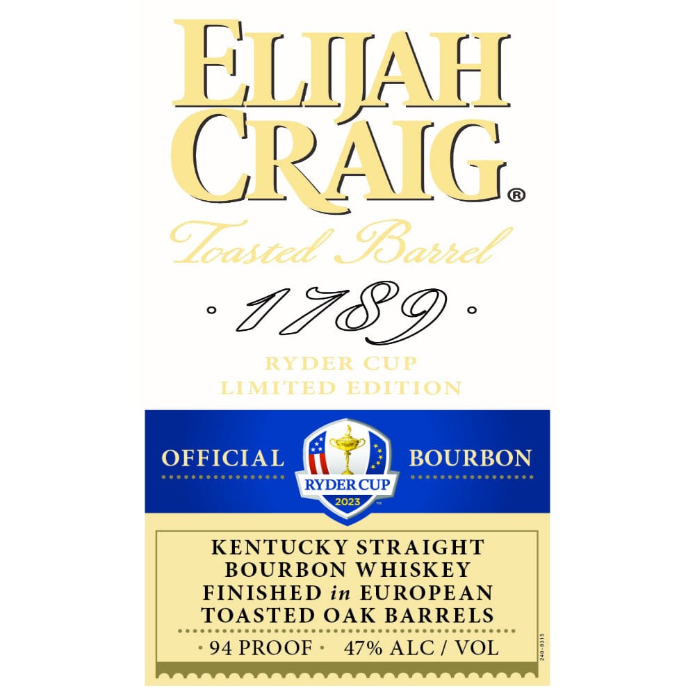 Elijah Craig Ryder Cup 2023 Kentucky Straight Bourbon - Image 3