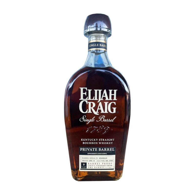 Elijah Craig Single Barrel Privately Selected by Sip Whiskey #2 Barrel Proof: 132.4