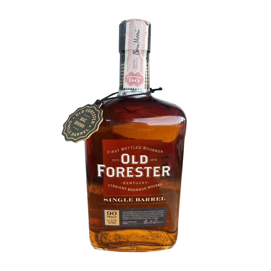 Old Forester 1st Single Barrel produced/selected for Mac Brown (Brown Family) 5/2013 - 90 proof