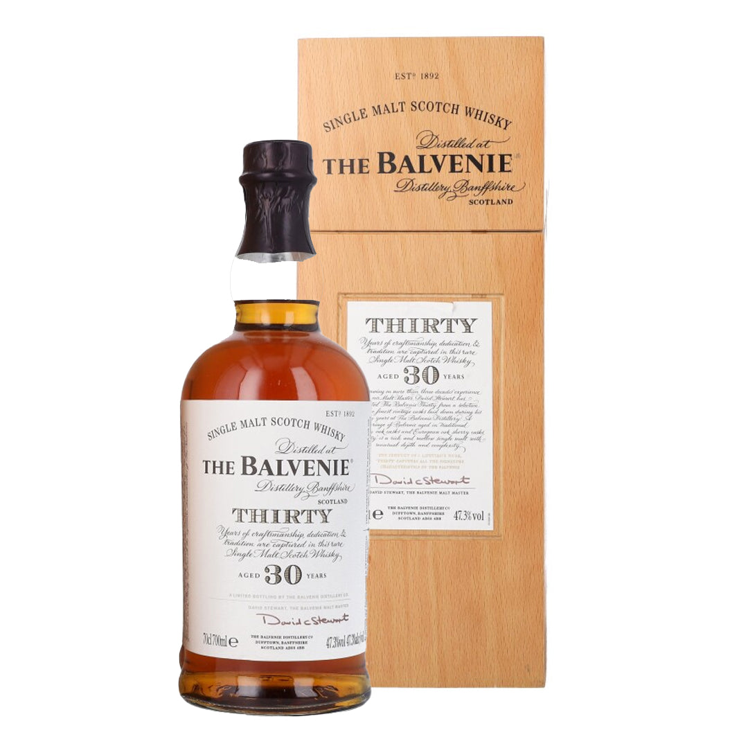 The Balvenie Thirty Year Old Vintage Wood Box Presentation 750ML