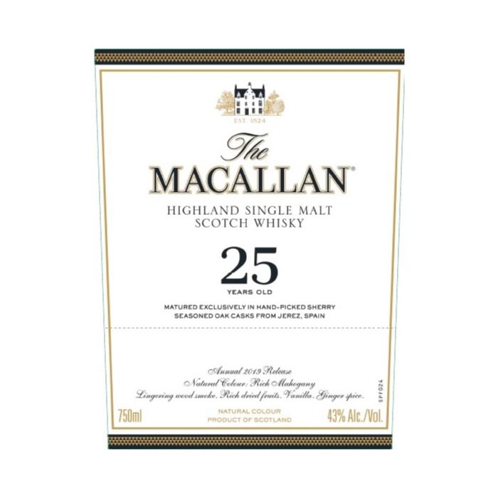 The Macallan 25 Year Old Sherry Oak 2019 Release