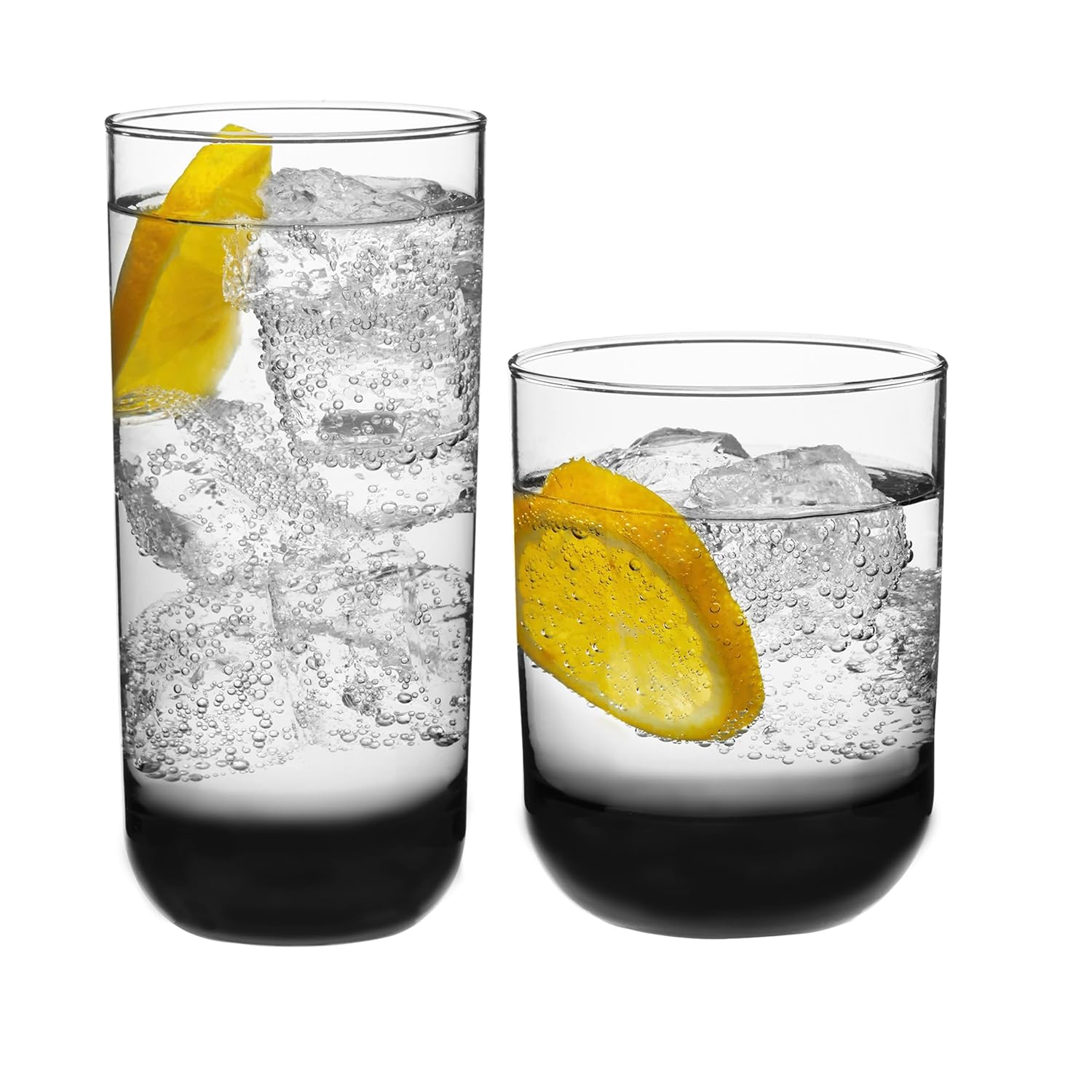 Libbey Ascent Tumbler and Rocks Drinking Glasses Set of 16