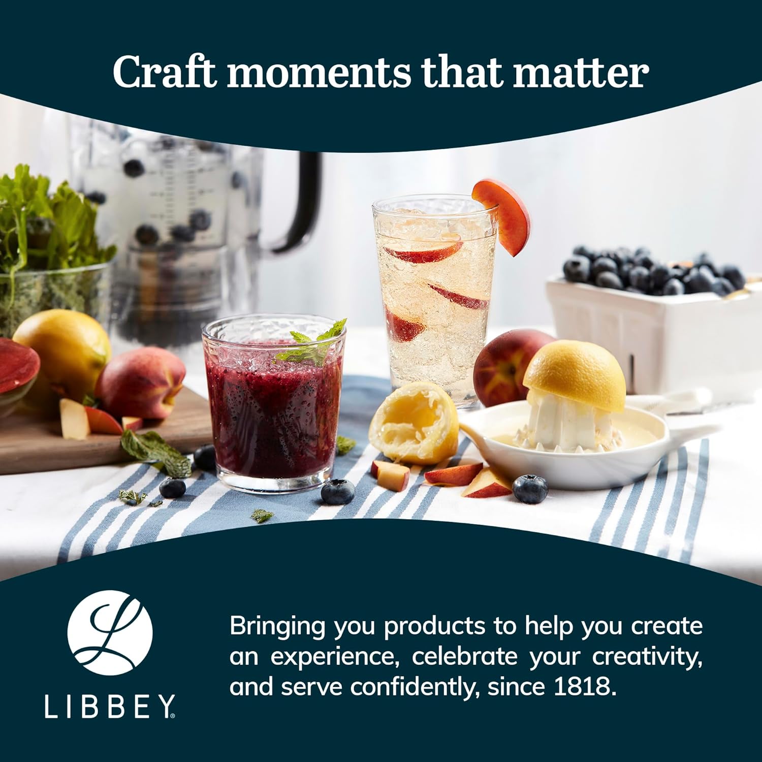 Libbey Yucatan Tumbler and Rock Drinking Glasses Set, Textured 16 Piece Glassware Set, All Purpose Glass Cups for Events and Everyday Use