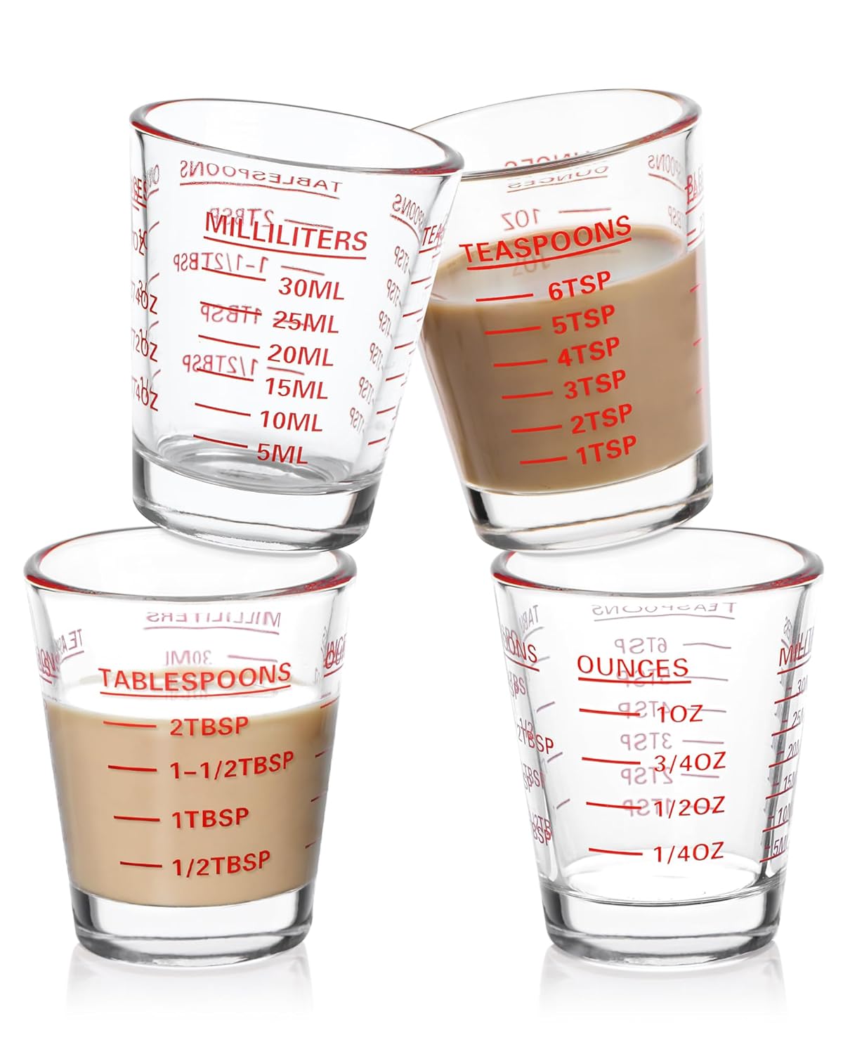 Shot Glasses Measuring Cup Set 2PACK