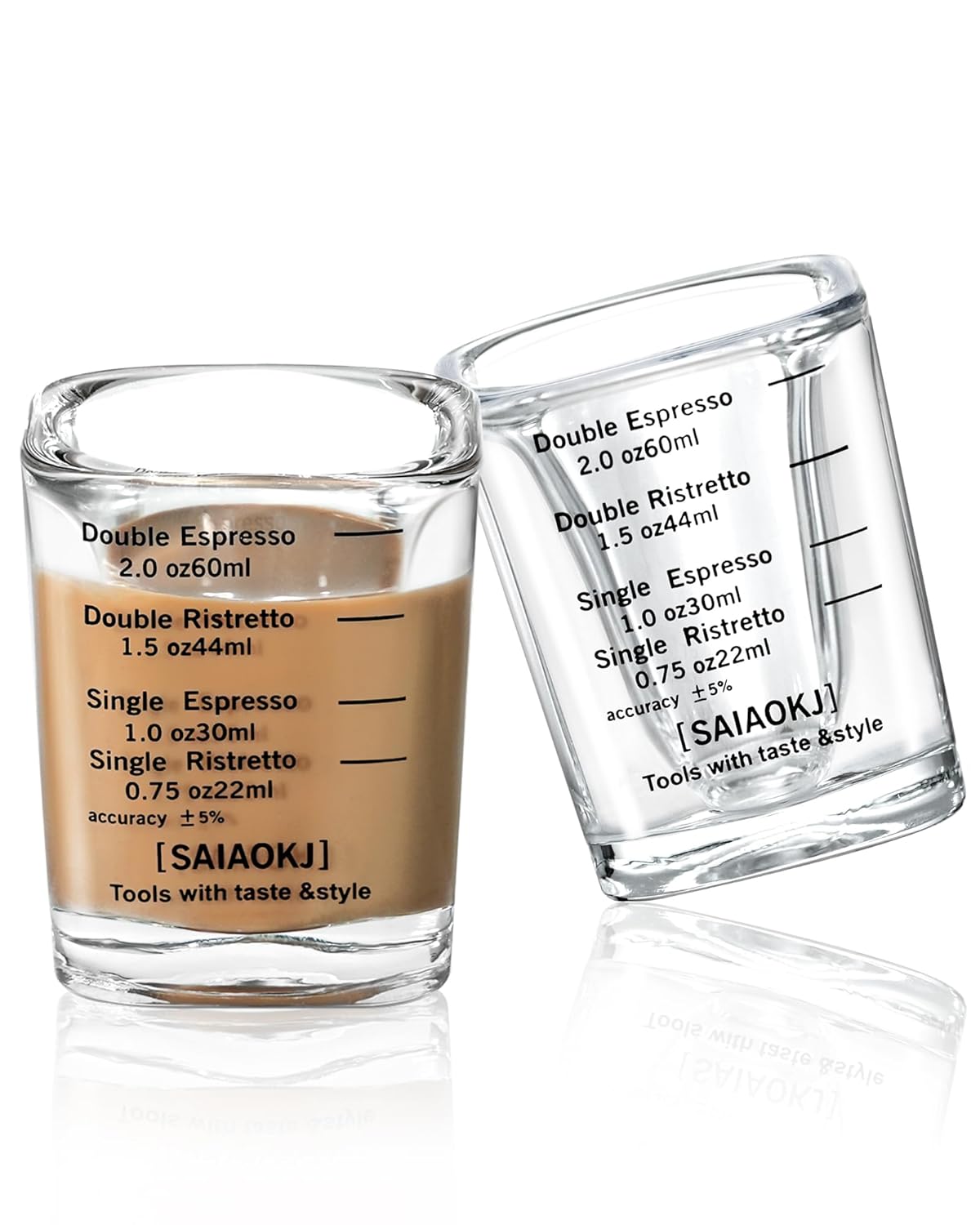 Shot Glasses Measuring Cup Set 2PACK