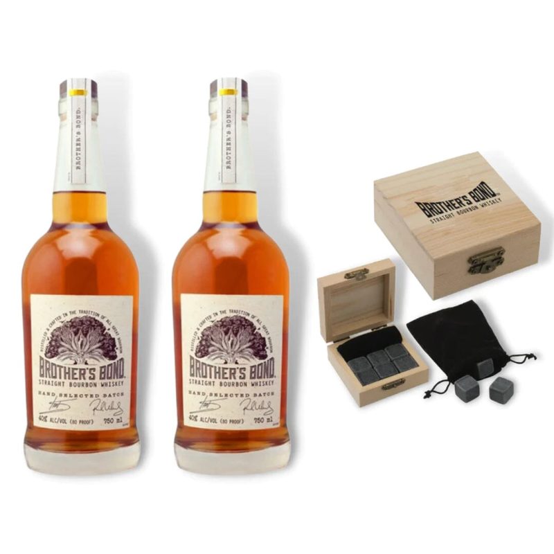 Brother's Bond Bourbon Bundle with Brother's Bond Whiskey Stones